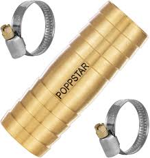 Empalme de Tubo de Latón para Manguera de Jardín 3/4" - Poppstar