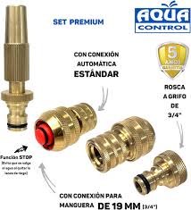 Conexiones Premium de Jardín 19 mm - Latón para Manguera y Grifo