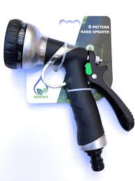 Pistola de Riego Metálica con 8 Modos para Jardín