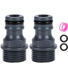 Paquete de 2 Conectores de Grifo de 1/2 Pulgada para Manguera