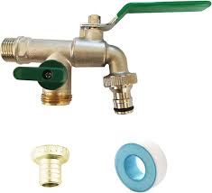 Grifo Doble con Adaptador para Riego