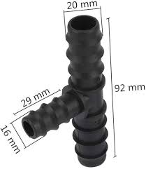 Conector T para Manguera de Jardín 20mm