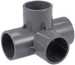 Empalme 4 Vías PVC 32mm - 5 Unidades