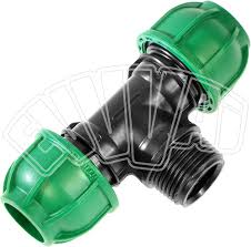 Unión Tee Compresión 32 mm - Riego Jardín