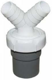 Enlace Mixto PVC 40mm Doble Toma