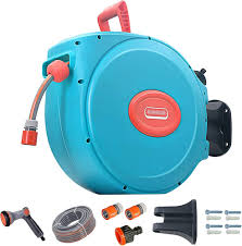 Enrollador Automático de Manguera de Jardín 180°