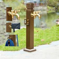 Fuente Jardín de Pie CMYAOYC: Soporte de Manguera Elegante