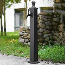 Fuente Retro de Agua para Jardín con Grifo de Cobre