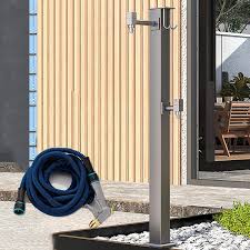 Columna de Agua Exterior con Soporte de Manguera