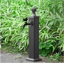 Fuente de Agua Retro para Jardín con Grifo de Cobre