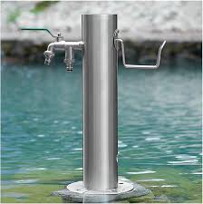 Columna de Agua Jardín: Grifo de Acero Inoxidable