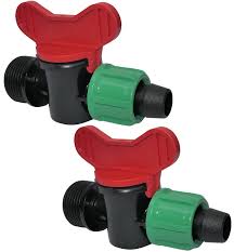 AERZETIX - Juego de 2 Grifos de Cierre 16mm x 3/4''