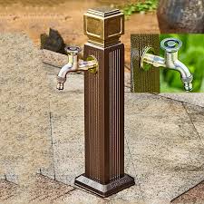 Grifo de Jardín de Latón con Pistola Pulverizadora