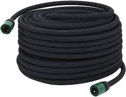 Manguera Porosa de Jardín 50m - Caucho Negro 16mm