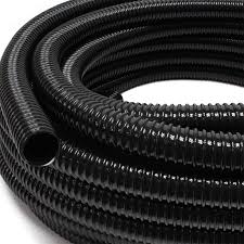 Manguera Flexible Reforzada 10m para Estanque 50mm PVC Negro
