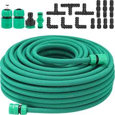 Juego de Manguera de Riego TLGREEN 50m con Accesorios