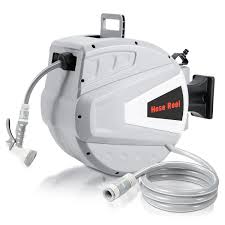 Tambor Automático de Manguera de Agua 20+2m con Soporte