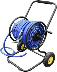 Carrete de Manguera de Jardín Pesado - Carro Portátil Manual