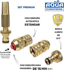 Conexiones Premium Aqua Control 15 mm para Jardín