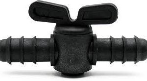 Válvula de Paso DOJA 16mm - Pack de 12 - Color Negro
