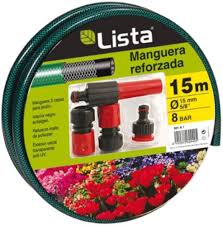 Kit Manguera Espiroflex Espirojardin 15m - Verde