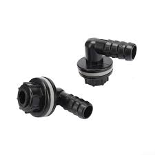 Conector de Codo Plástico para Riego - 3/8 a 14 mm