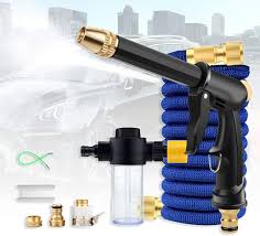 Set de Manguera de Riego Retráctil y Ajustable