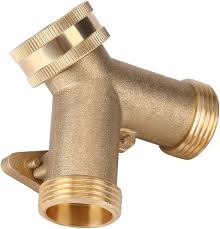 Conector en Y de Latón para Manguera de Jardín