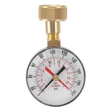 Manómetro Universal de Presión de Agua para Jardín 0-200 PSI
