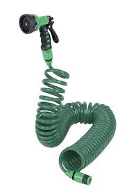 Manguera de Riego Espiral con Pistola - 15 m