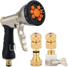 Fippy Pistola Pulverizadora de Metal para Jardín con 4 Funciones