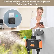 Temporizador de Agua WiFi Inteligente con Doble Salida para Exteriores