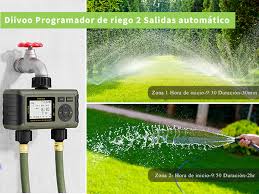 Programador de Riego Automático Diivoo con 2 Salidas