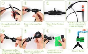 Sistema de Riego Automático Aedcbaide con 20 Kits de Goteo