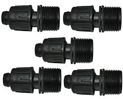 AERZETIX - Set de 5 Adaptadores para Riego por Goteo