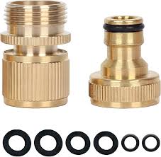 Conector de Latón para Manguera de Jardín 3/4"" - Accesorios de Riego