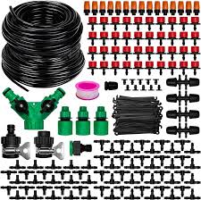 Kit de Riego por Goteo Automático de Jardín - 32 + 98 Pies