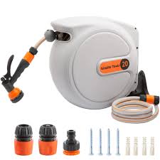 Carrete de Manguera Pared 20+2m con Pulverizador 7 en 1