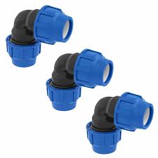 Codo de Compresión 32mm para Tubería de Polietileno