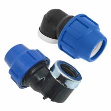 Codo de Compresión 20 mm x 1/2" Femenino para Polietileno