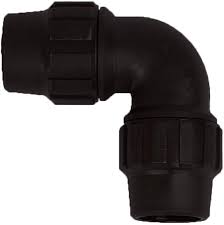Codo 2 Bocas Iguales de Polietileno para Riego - Pack 5 uds