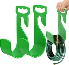 Juego de 2 Soportes para Manguera de Jardín con Asas