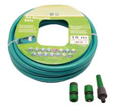Manguera de Jardín 15m Resistente y Flexible con Conectores