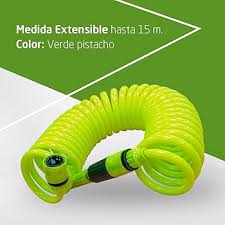 Manguera Espiral Amig 15m - Polipropileno Verde con Accesorios