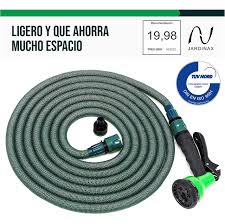 Manguera Jardín Extensible con Pistola y Adaptador