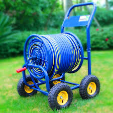 Carrete Grande para Manguera de Jardín con Ruedas