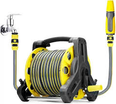 Carro Portátil para Manguera de Agua con Pistola Riego