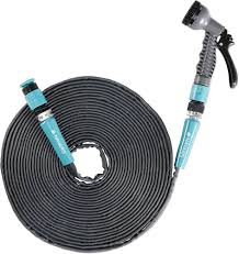 Manguera de Jardín Flexible 15m con Aspersor y Adaptadores