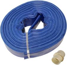 Manguera de Descarga Lay Flat 2.5" - 20m PVC para Piscina y Riego Agrícola