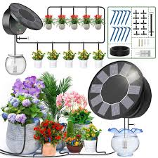 Sistema de Riego Solar por Goteo para Jardín TRJZWA
